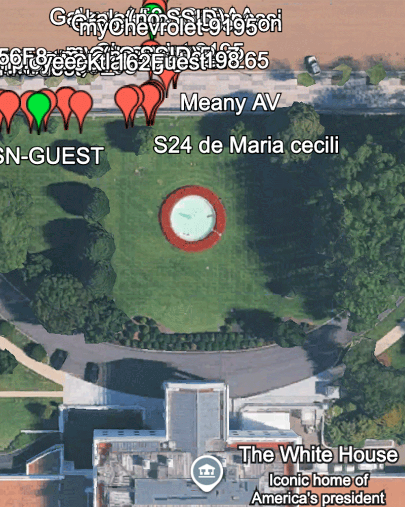 Maps Image of Wi-Fi networks